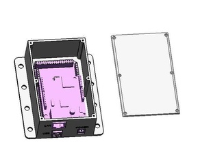 caso arduino mega2560 +w5100 3d stampa 3d print model - Mito3D