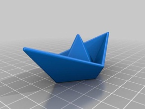meu personalizados origami navio reprise matemática arte 3d print model - Mito3D
