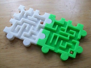 3d modular snap puzzle mazes puzzles maze labyrinth 3d print model - Mito3D