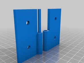 simple customizable hinge parts customizer door tool 3d print model - Mito3D