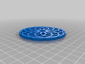 bobs spirographic coasters kitchen dining customized 3d print model - Mito3D