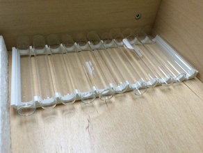 test tube bed drawer tool holders boxes chemistry lab science testtube tray 3d print model - Mito3D