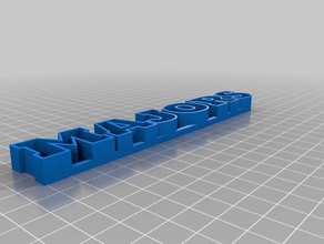 il mio testo personalizzato stoccaggio major sculture 3d print model - Mito3D