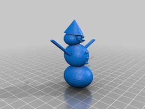 diana-snowman tall 3d printing 3d print model - Mito3D