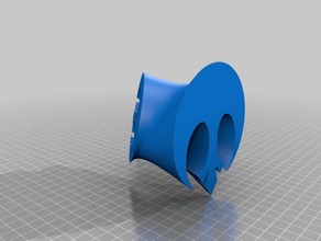 rebelle logo de vase 3d l'impression 3d print model - Mito3D