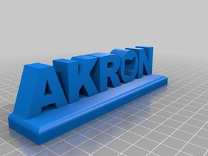 akron (ohio) sculture 3d print model - Mito3D