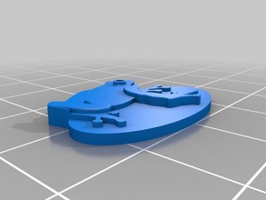 süs kurbağa 2d sanat 3d print model - Mito3D