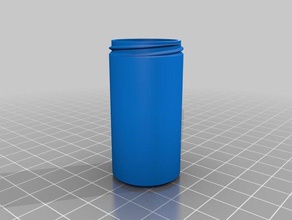 meine c50x23ustomized container Rändelmutter Deckel Container angepasst 3d print model - Mito3D