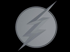 flash cw logo corrigido traje 3d print model - Mito3D