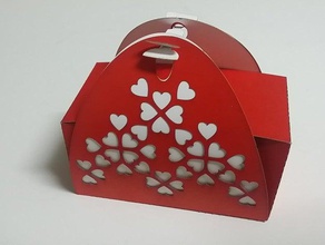 valentines day gift box containers 3d print model - Mito3D