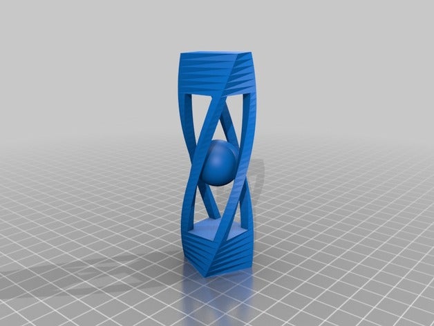 mi personalizados bolas jaula de giro interactivo arte 3D print model - Mito3D
