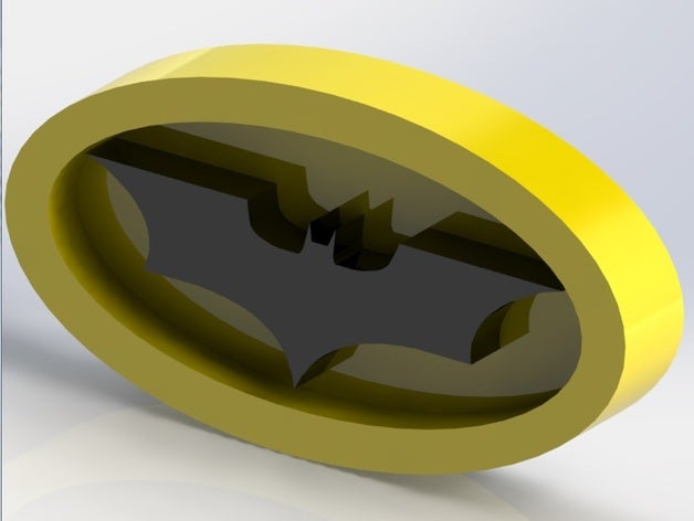 batarang pinbadge coins badges batman perk 3D print model - Mito3D