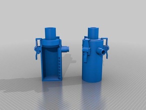 vácuo powered bomba de água 3d impressão limpeza aspirador pó 3d print model - Mito3D