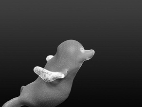 guarnizione di tenuta 3d la stampa animale animali divertente makeredchallenge 3d print model - Mito3D