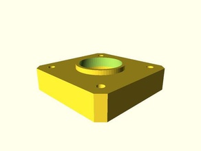 ayarlanabilir spacer plate nema step motorlar 3d yazıcı parçalar customizer 17 3d print model - Mito3D