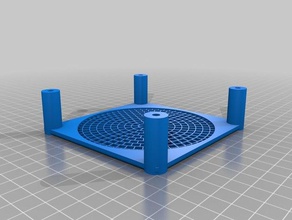 meine angepasste generische fan guard filter mesh Stollen Abstandshalter Teile 3d print model - Mito3D