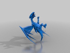 blue-eyes white dragon unfinnished 3d printing