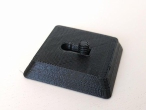 piastra a sgancio rapido 40x40 mm fotocamera 3d print model - Mito3D