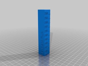di3 pla temp test tower 3d printing tests customized 3d print model - Mito3D