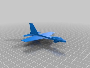 100mm f47 planador sem marca veículos 3d print model - Mito3D