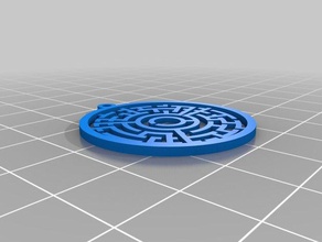 amazing maze earrings customized 3d print model - Mito3D