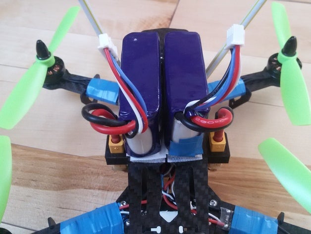 dupla xt60 titular zmr250 rc veículos peças 3D print model - Mito3D