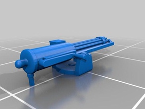 gatling pièces jouet jeu accessoires 3d print model - Mito3D