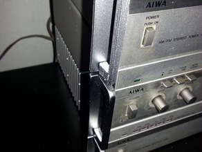 aiwa modulaire de l'équipement musical côté gestionnaire le remplacement pièces 3dprintable 3d print model - Mito3D