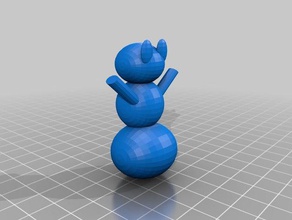 audra-snowman 3d printing 3d print model - Mito3D