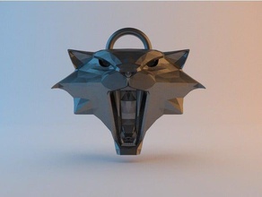 witcher medallion cat school props ciri medaillon pendant sapkowski 3d print model - Mito3D