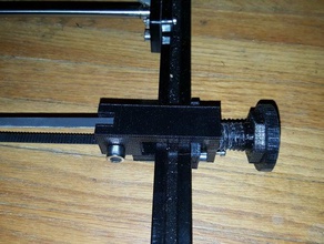 adjustable tension pulley axis 3d printer parts 3d print model - Mito3D