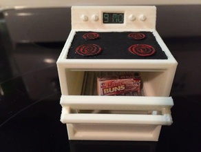 bun oven model furniture baby kitchen pregnancy range reveal stove 3d print model - Mito3D