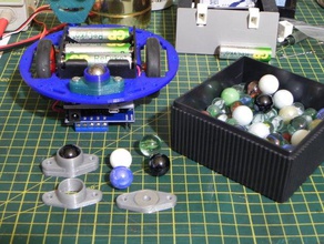 ball caster in der Robotik customizer 3d print model - Mito3D