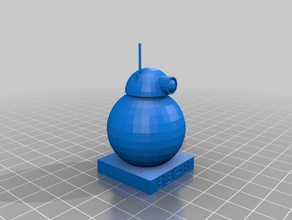 bb-8 placca 3d stampa 3d print model - Mito3D