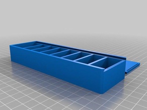 my customized pill box 2 sliding top containers 3d print model - Mito3D
