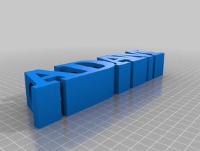 adampencil i segni loghi personalizzato 3d print model - Mito3D