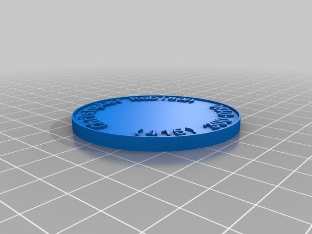 cdr chip moedas emblemas personalizado 3D print model - Mito3D