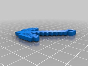 minecaft pickaxe customize other 3d slash 3d print model - Mito3D