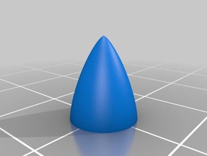 meu personalizados haack série de von karman foguete cone nariz gerador veículos 3d print model - Mito3D