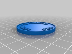 il mio personalizzati moneta chip2 le monete badge 3d print model - Mito3D