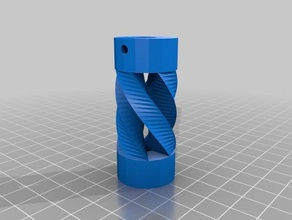 mon personnalisés accouplement flexible paramétrique 2 trous intérieurs 3d de l'imprimante pièces 3d print model - Mito3D