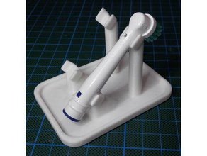 2 oral-b fırça standı banyo 3d print model - Mito3D