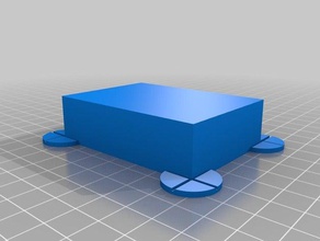 snap-off anti warping pads revised 3d printer accessories 3d print model - Mito3D