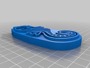 sello de caballito mar signos logotipos personalizado 3d print model - Mito3D