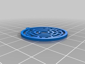 my customized earrings theta maze 2 3d print model - Mito3D