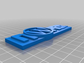 etiket adı george &gamma&ıota&rho&gamma&omicron&sigmaf ofis kartı giwrgos isim levhası etiketi utechlab wordpress logosu 3d print model - Mito3D