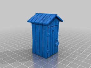 privy 28mm scale games frostgrave mordheim out house warhammer water closet coset 3d print model - Mito3D