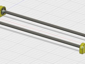 filament spool holder 3d Drucker - Zubehör 8mm Stab filament-Halter Rolle filement Stangen 3d print model - Mito3D