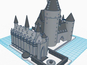 hogwarts cadılık ve büyücülük okulu kale bölüm 1 3 harry potter 3d baskı kaleler kule harrypoter doubleidenity 3d print model - Mito3D
