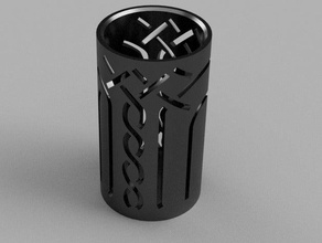 celtic pencil holder containers 3d print model - Mito3D